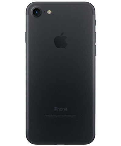 iPhone 7 Matte black back side